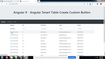 Angular Smart Table Add Custom Button