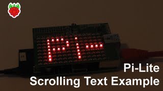 Pi-Lite Scrolling Text Example