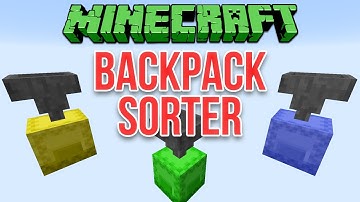 Minecraft 1.11: Backpack Sorter (Shulker Box Contraption) Tutorial