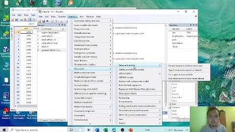 ﻿"STRUKTUR,FORMAT, SET DATA, DAN REGRESI DATA CROSS-SECTION , TIME SERIES, DAN PANEL"APLIKASI STATA