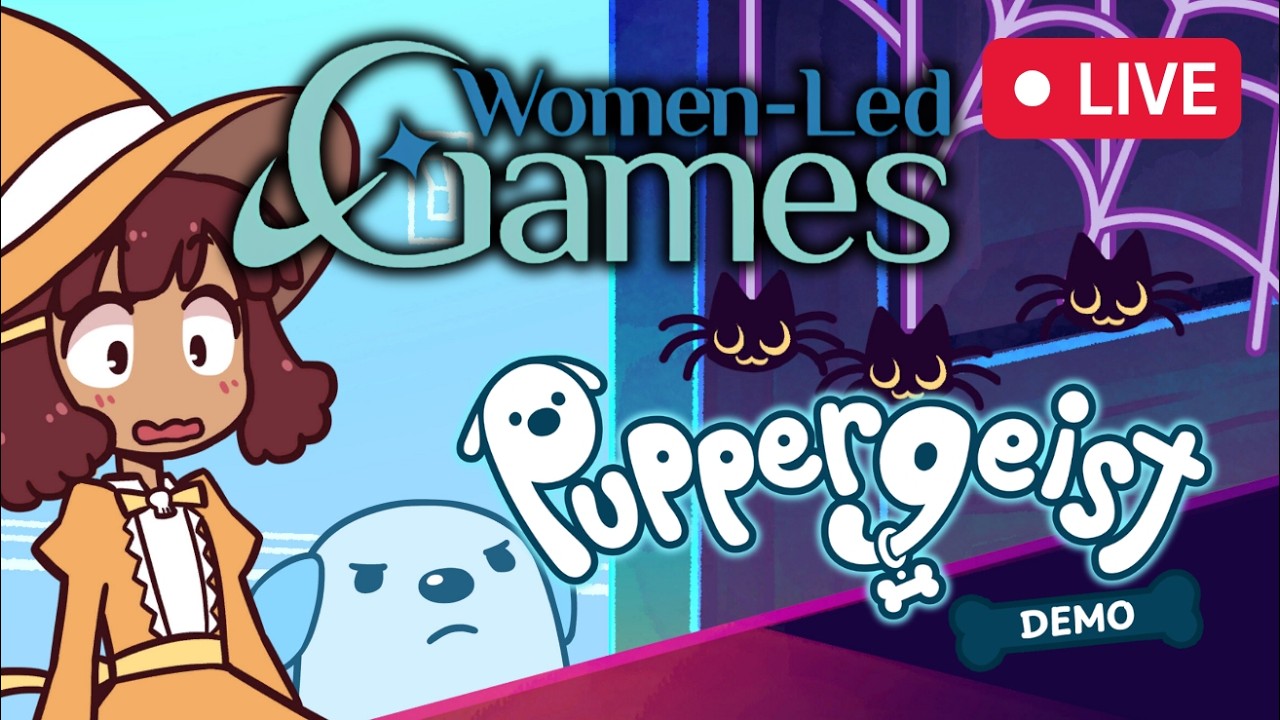 🔴 Demos from Women-Led Games 2026 | Puppergeist | Cozy Live Stream