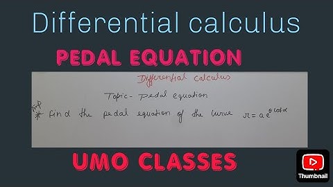 Find the pedal equation of the curve r=a e^θcotα