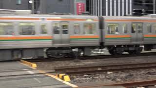 東海道本線２１１系＋３１３系普通列車浜松行き藤枝駅到着シーン2020.03.31.