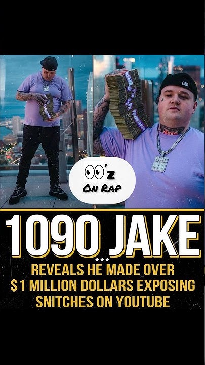 How Much Does 1090 Jake Make On Youtube 1090 Jake Made Over 1 Million Dollars 😳💰 #1090jake #nojumper #shorts
