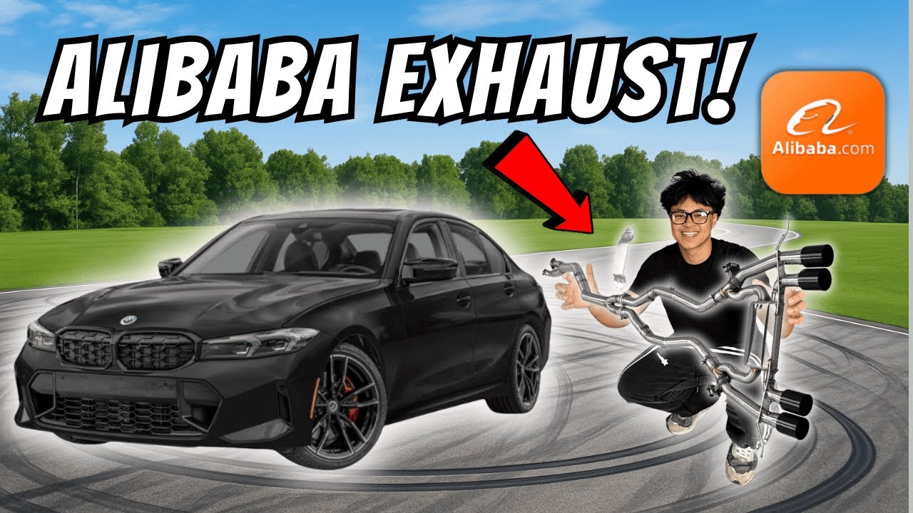 INSTALLING ANOTHER CHEAP ALIBABA VALVED EXHAUST ON BMW M340! + CATLESS DOWNPIPES!!!! *INSANE*