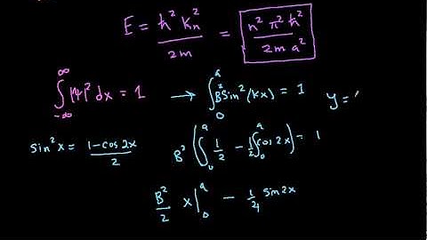 quantum mechanics: infinite square well (part 2)