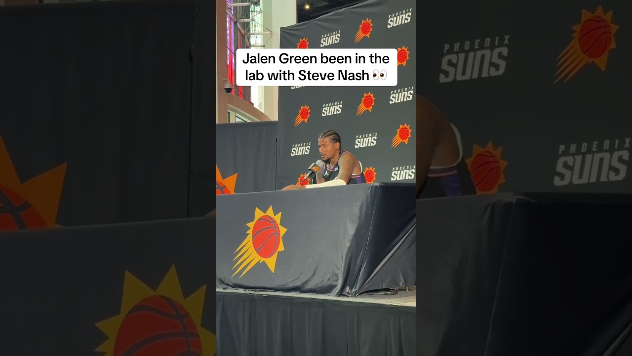 Jalen Green in the lab with Steve Nash 👀