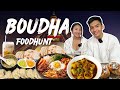 Boudha food hunt laphing momo shypale and kems lunch box