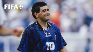 TOP 10 GOALS From FIFA World Cup 1994 Ft. Maradona, Baggio \& Hagi