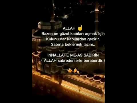 Sabırla Bekle 🥀 Whatsapp Durum Video (instagram) Anlamlı Sözler - Dini Kısa Videolar