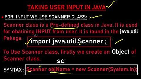 Getting User Input in Java (Using Scanner Class) Urdu/Hindi