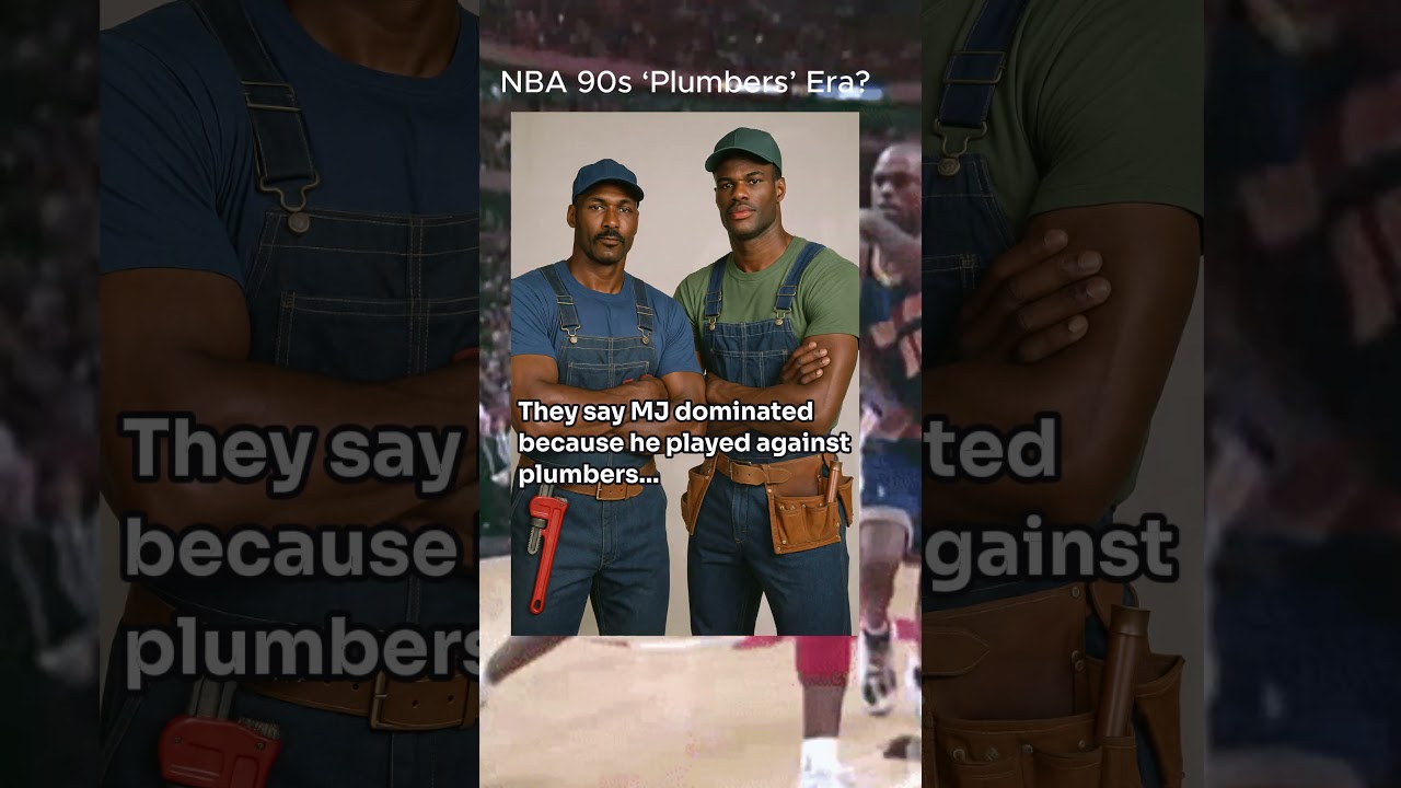 They said MJ dominated a league full of plumbers… 