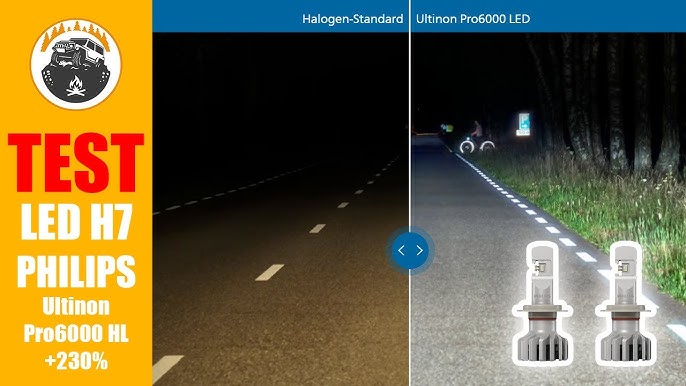 H4 LED Philips Ultinon Pro6000 mit Straßenzulassung, Test