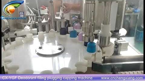 CX-YGF Deodorant filling plugging capping machine,roll-on filling capping machine