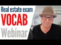 Real Estate Exam Vocabulary Review | Webinar with Joe Juter | PrepAgent