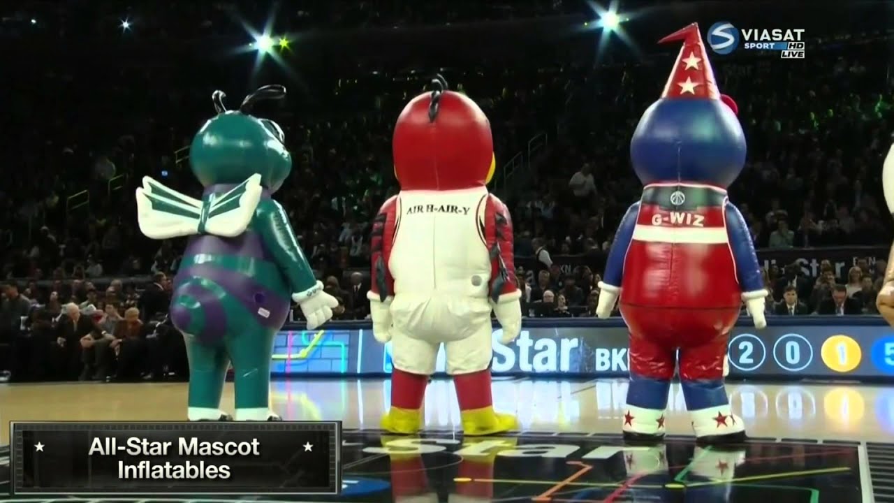 NBA All Star Mascot Inflatables 2015 - YouTube