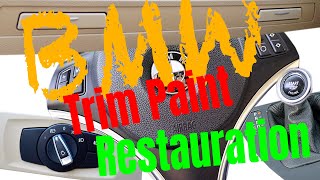 BMW e9x Interior Paint Restoration, how to remove Interior trim, Trim Paint Removal