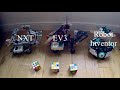 3 Generations of Lego Mindstorms Mindcuber Rubiks Cube solving robots