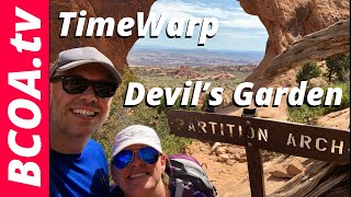 TimeWarp of the Devils Garden Trail in Arches National Park Utah