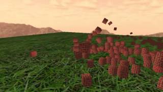 Irrlicht + bullet, wall 300 cubes - test 2