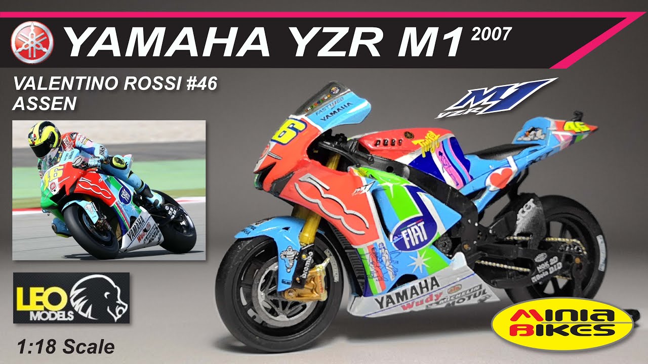 EP491 | VALENTINO ROSSI (2007) | YAMAHA YZR-M1 ASSEN | LEO MODELS | 
