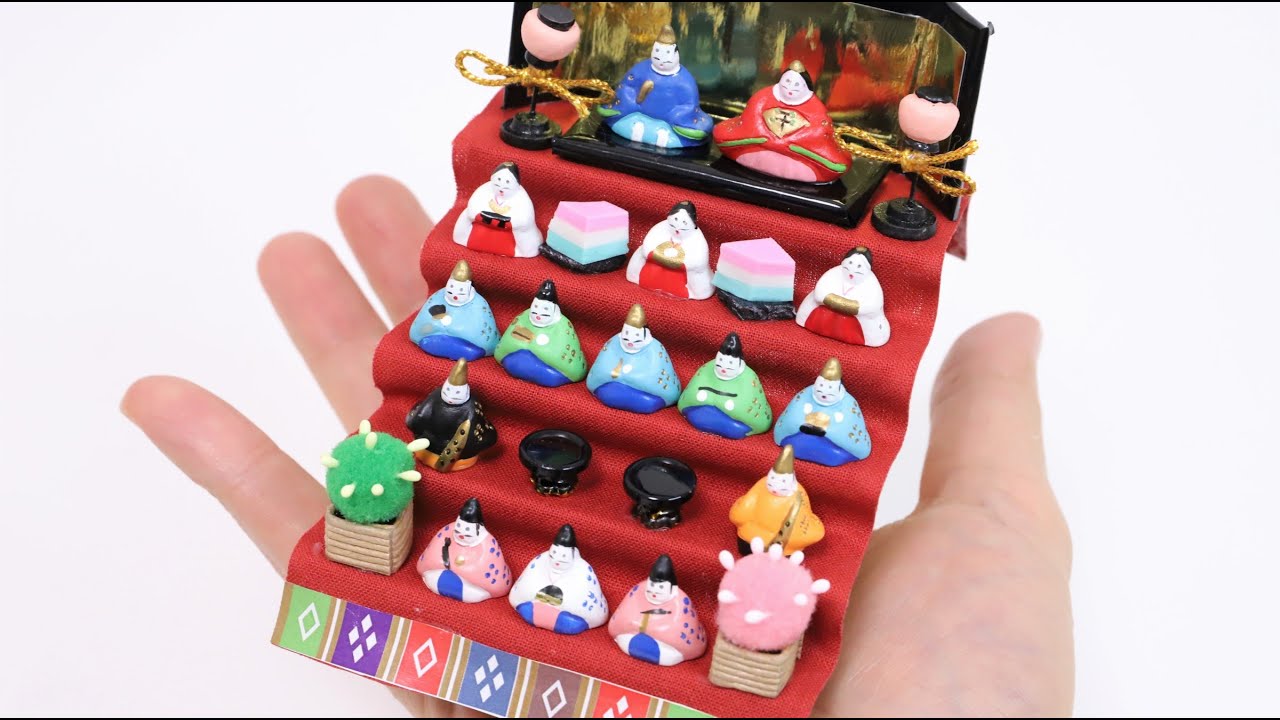 DIY Miniature Hina Dolls Making Kit Hand Riding Japanese