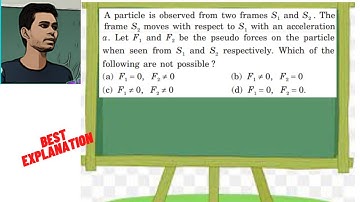 A particle is observed from two frames S1 and S2 . The frame S2 moves with respect to S1 with an
