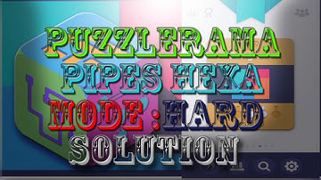 Puzzlerama Android Game play (Pipes Hexa Hard Level 41-50)