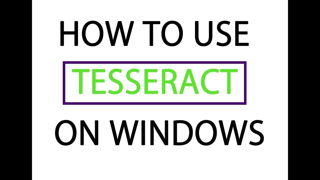 how to install tesseract on windows matlab