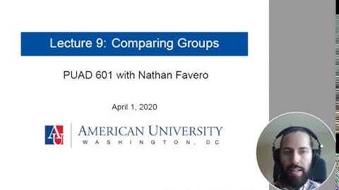 Lecture 9, Part 1 (of 2) - Reviewing Hypothesis Tests