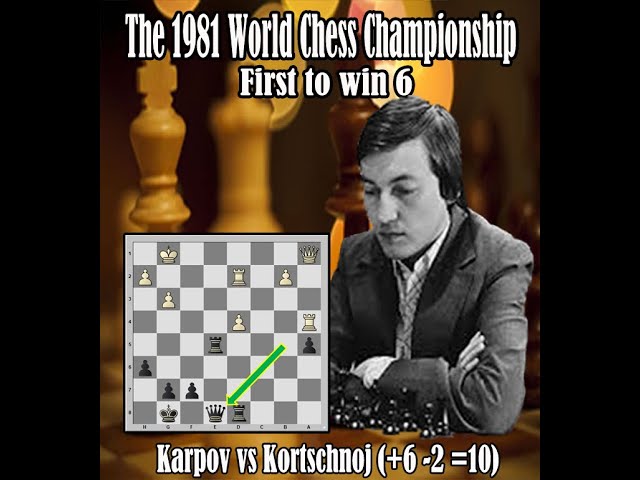 Anatoly Karpov vs Viktor Korchnoi  World Championship Match (1981) 