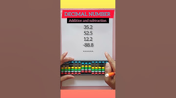 Decimal Numbers | Addition and subtraction | Learning Abacus #abacusmentalmath #maths magic