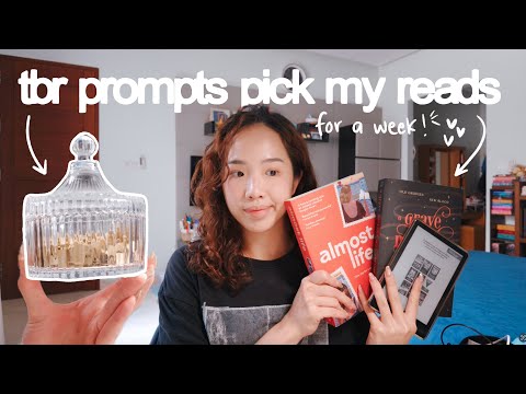 tbr prompts chooses my weekly reads ✨