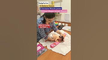 Tummy Time in Babies#shorts #youtubeshorts #newbornbaby