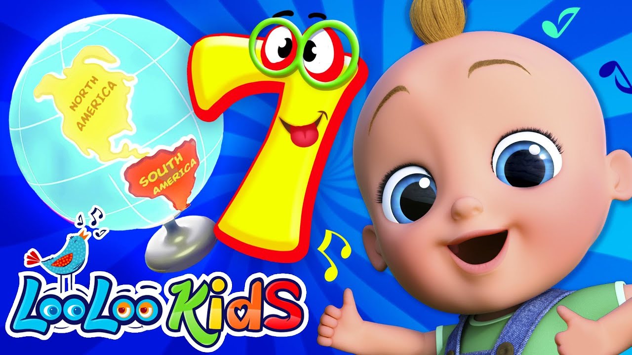 Seven continents song fun geography song for kids learn with