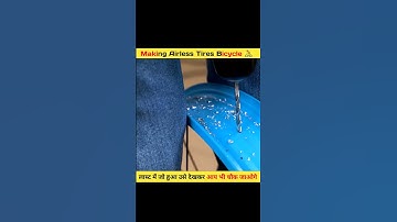 Making Airless Tires Bicycle🚴 || wait for last look 😍| #shorts #experiment