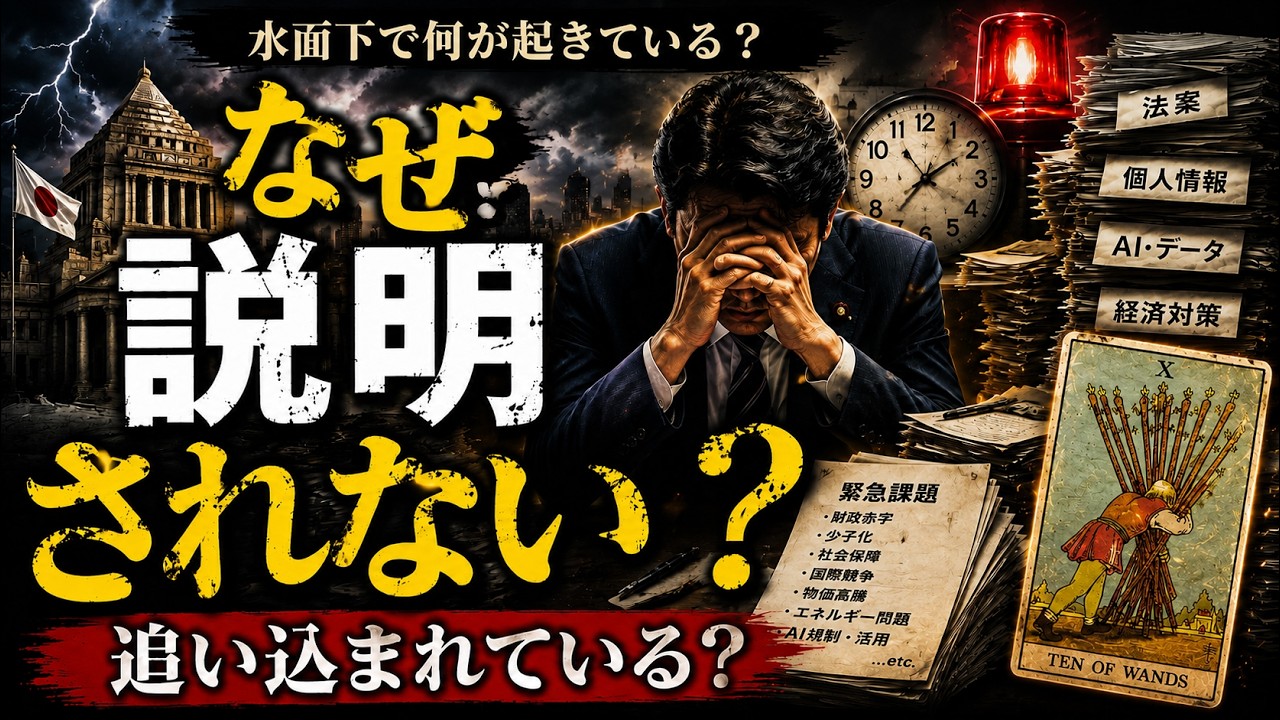 【タロット占い】政府はなぜ説明不足なのか占った結果...