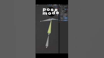 3d blender inverse kinematics #shortcuts  №3 Shift+I  #3danimation #3dmodeling #blender3d