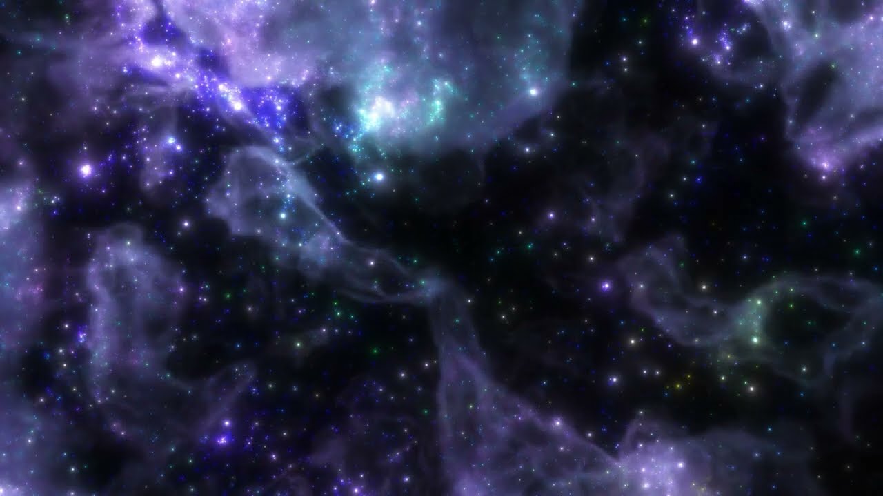 Classic Galaxy 4K UHD Starry Sky Nebula TV Ambient Visuals Blue Purple Screen Space Background
