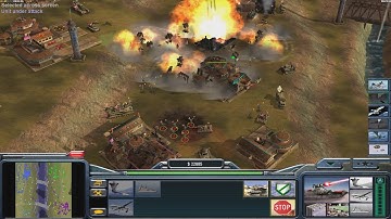 USA Laser - Command & Conquer Generals Zero Hour - 1 vs 7 HARD Gameplay