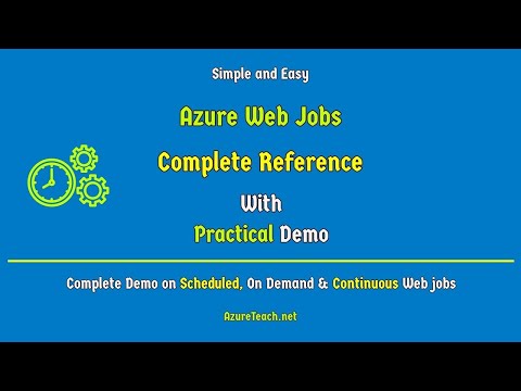 Azure Web Jobs Complete Reference|Webjobs Tutorial