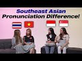 Southeast Asia Pronunciation Differences!! Thailand, Vietnam, Indonesia, Singapore