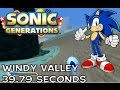 Sonic Generations Modern Windy Valley 39.79 Seconds (Skills)