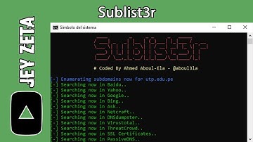 Enumerar subdominios con Sublist3r - Jey Zeta