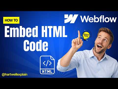 How To Embed HTML Code To Webflow Website Builder