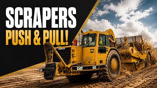 657 Cat Scrapers PUSH & PULL with engine sounds!