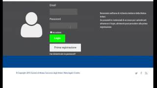 Prima registrazione all'area riservata di Mutua Artieri