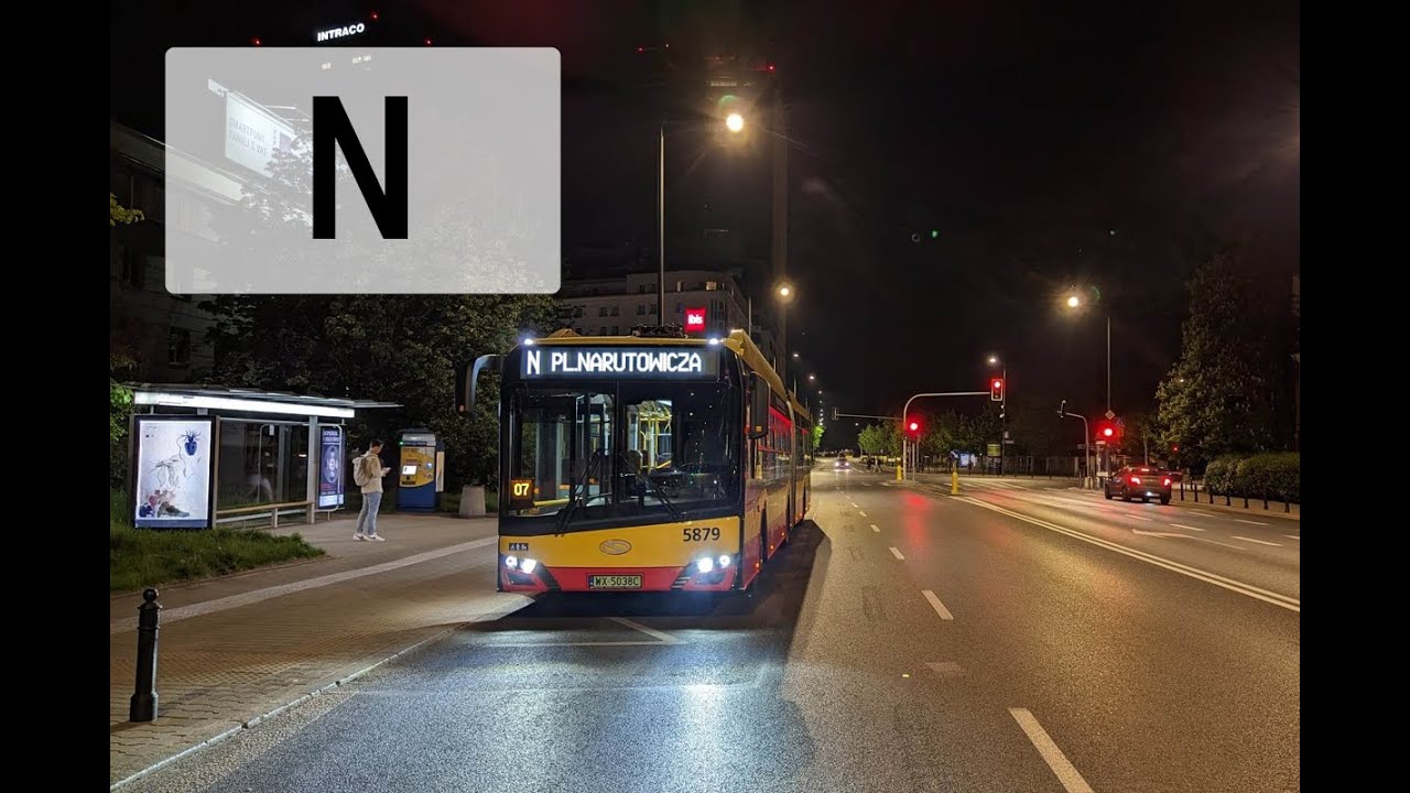[N] Autobusem po Warszawie: Pl. Narutowicza - Konwiktorska (NOC MUZEÓW 2023)