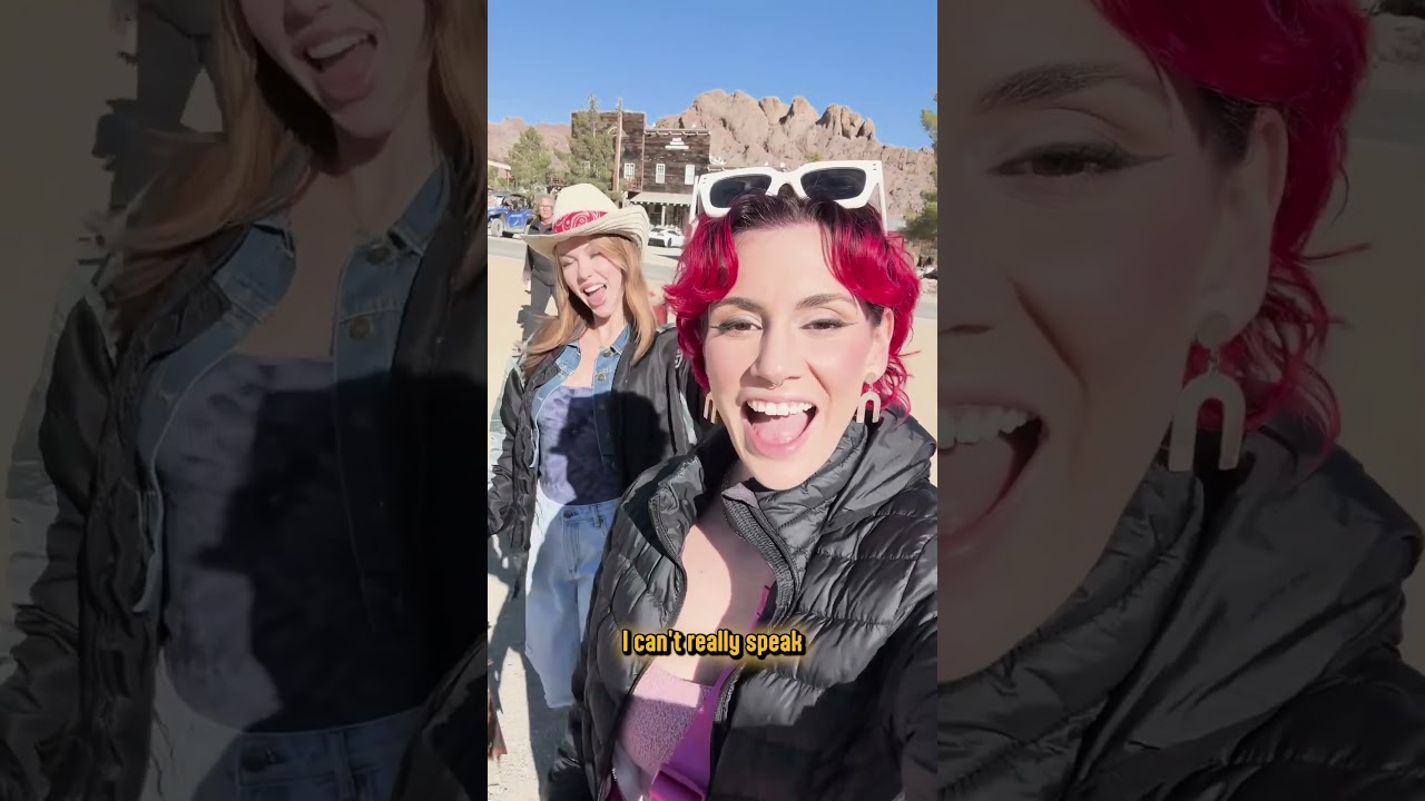👀 you CAN'T miss this spooky Vegas attraction where I shot a new film 👀 #horrorshorts #filmmaking