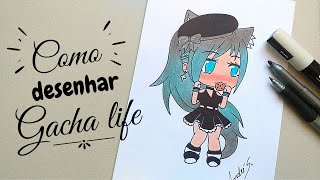 Bocetos de gacha Life  Tutoriais de desenho de rostos, Desenho de poses,  Desenhar caricaturas de rostos